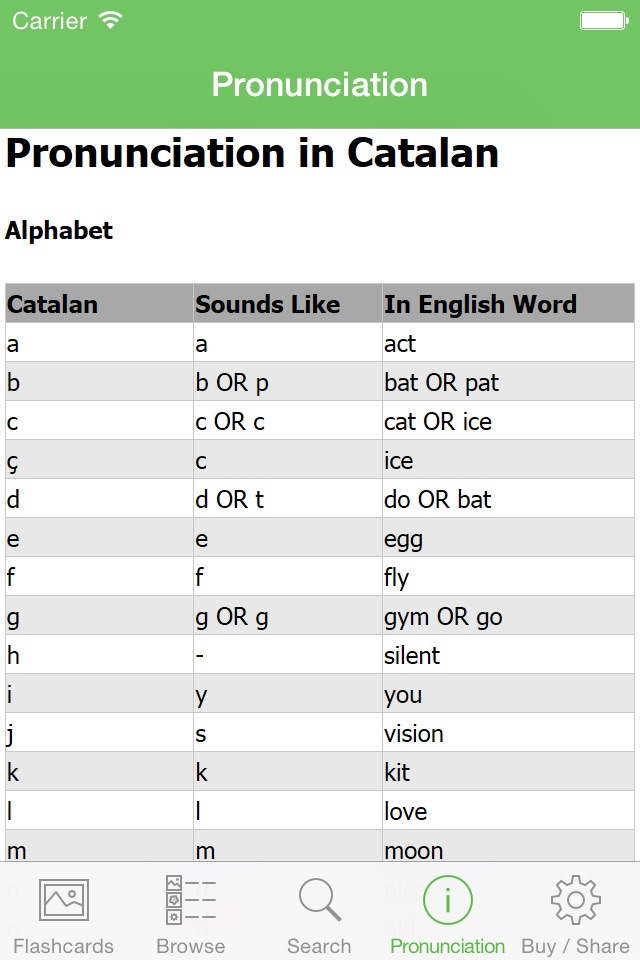 Catalan Flashcards with Pictures Lite screenshot 2