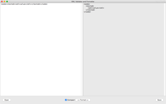 XML Validator and Formatter