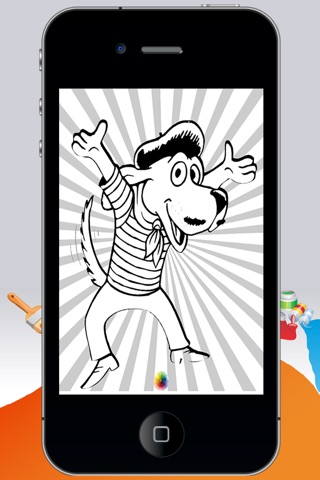 Coloring Book Funny Dogs screenshot 3