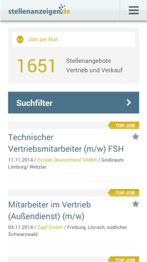 Jobs und Stellenangebote von stellenanzeigen.de(圖2)-速報App