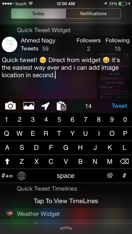 Quick Tweet! for Twitter screenshot-0