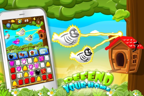 Bad Bad Birds - Puzzle Defense Gold: Innovative Cartoon Game for Everyone screenshot 3