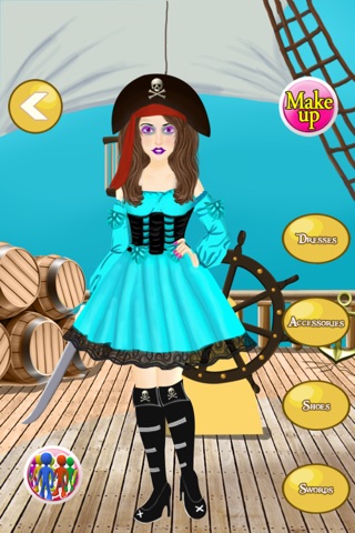 Pirate Girl Make Up Salon – Stylish girls fashion game screenshot 3