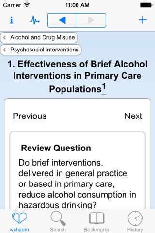 Cochrane Handbook of Alcohol and Drug Misuse screenshot 2