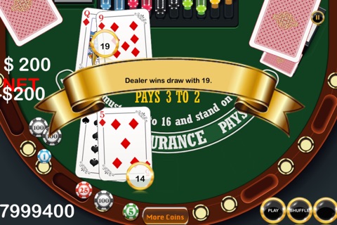 A Las Vegas BlackJack - VIP Gold BlackJack Free screenshot 2