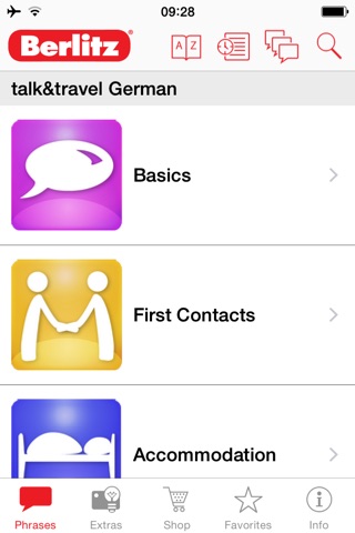 Talk&Travel Berlitz – the offline phrase books with audio. screenshot 3