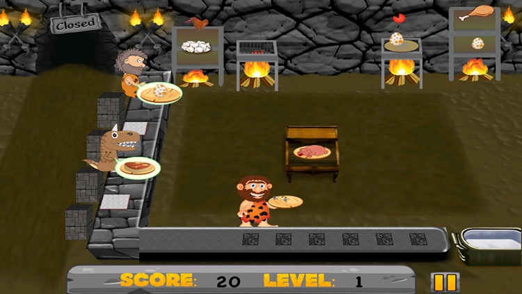 A Dinosaur Island Village Diner FREE - The Dino Age Cave-Man Food Game