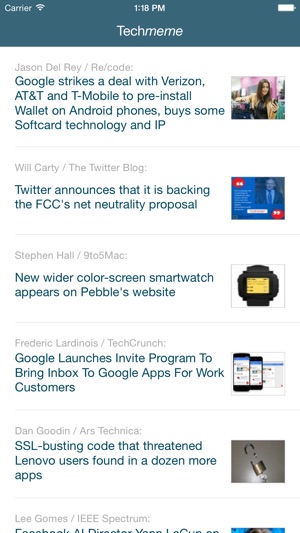 TM Reader - Read Techmeme on Mobile(圖1)-速報App