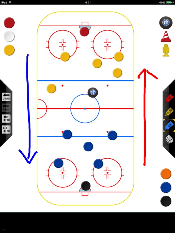 Ice hockey strategy board free version