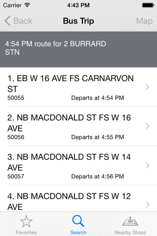 iTransit Vancouver screenshot 2