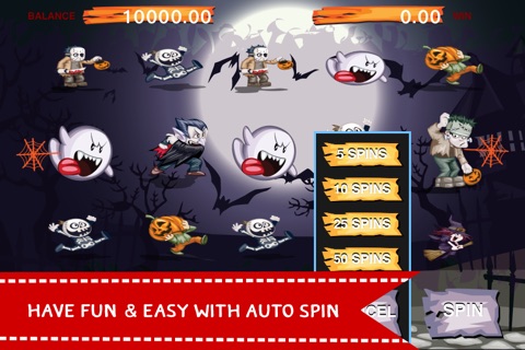 A Wheel of Spooky Witches - Haunted Halloween Slots Machine Simulator Free screenshot 2