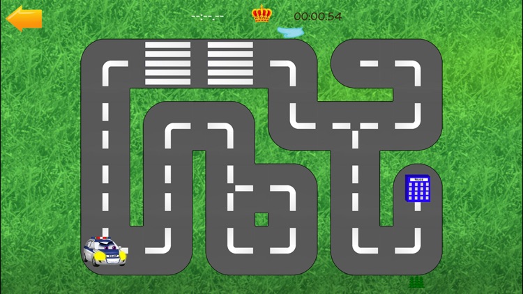 Cars road maze - funny free educational shape matching game for kids, boys, toddlers and preschool