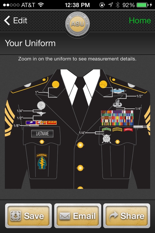 iUniform ASU - Builds Your Army Service Uniform screenshot 3