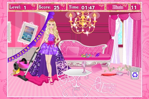 Princess bedroom Cleanup ^0^ screenshot 4