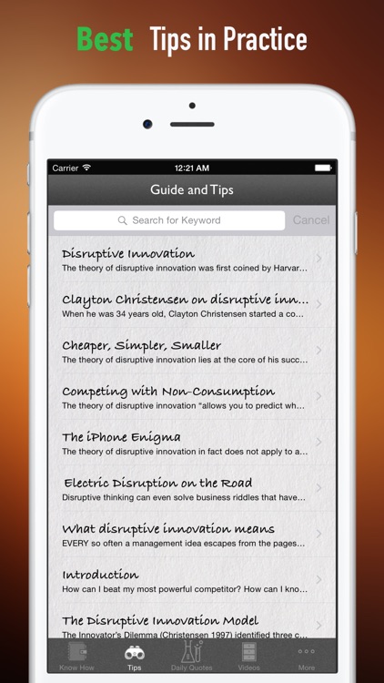 Disruptive Innovation Theory by Christensen: Study Guide with Tutorial and Quotes screenshot-3