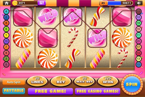 Appetizing Cupcake Slots Strawberry Candy Mania screenshot 3