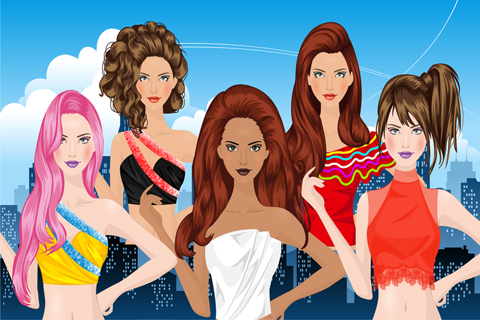 City Girls Dress Up And Make Up Game screenshot 3