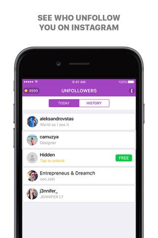 Who Unfollowed My  Profile - Unfollowers - náhled