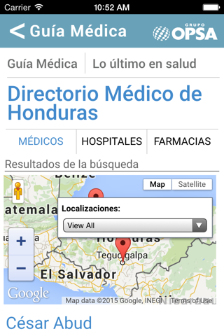 Directorio Médico de Honduras screenshot 3