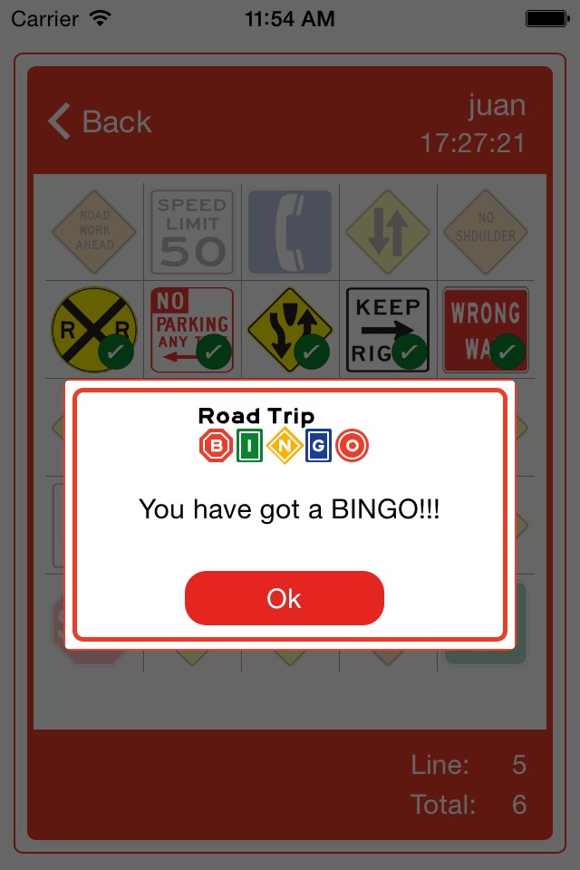 Road Trip Bingo Game screenshot 3