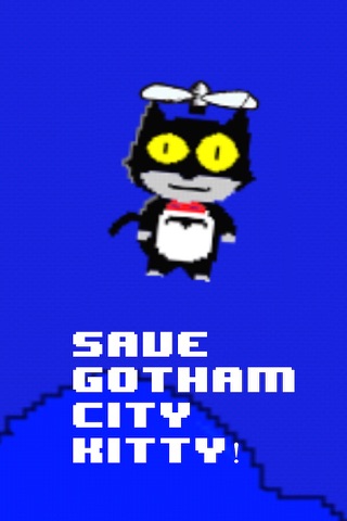 Gotham City Kitty Copter - Retro superhero action! screenshot 2