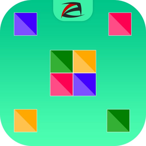 Four Square Dots Match : Connect the colourful squares Icon