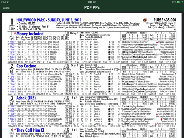 TrackMaster Tablet Handicapper PPs(圖5)-速報App