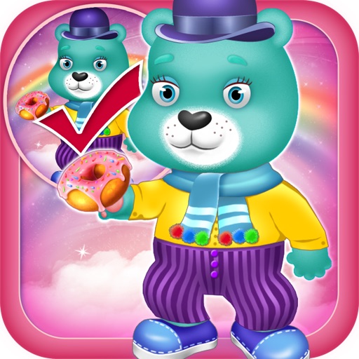 Copy and Care For My Cute Little Rainbow Bears - Educational Fashion Studio Dress Up Advert Free Icon