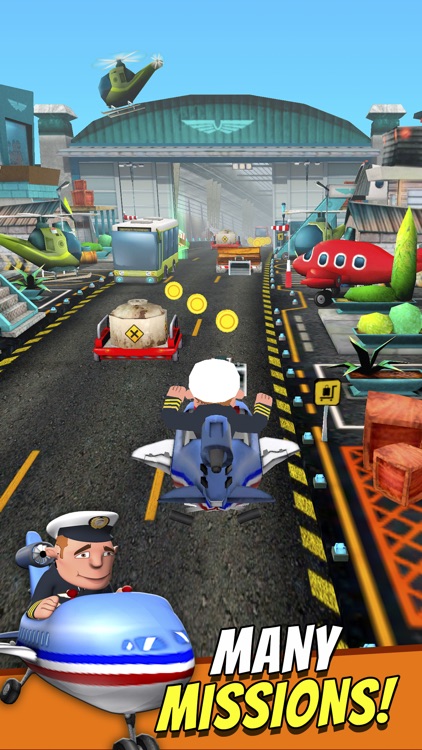 Mini Planes - Free Cartoon Air Craft Runner Game for Kids screenshot-3