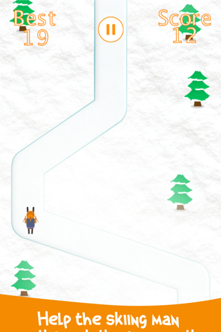 Snow Skiing Stay on Path screenshot 2