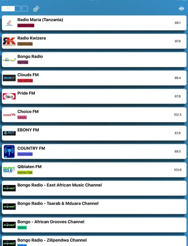 Captura 3 Tanzania Radio Live - Music, News and Sports Free Online iphone