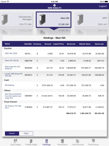 RMS Wealth Mobile screenshot 2