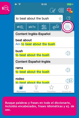 Inglés <-> Español Richmond Compact Diccionario screenshot 2