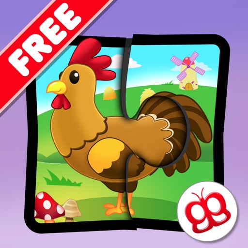 Farm Jigsaw Puzzles 123 Free for iPad - Fun Learning Puzzle Game for Kids Icon