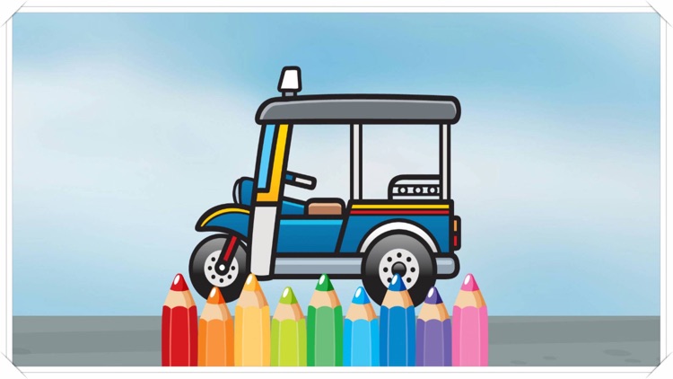 Car Coloring Painting And Drawing Game for Baby or Kid Doodle Picture screenshot-4