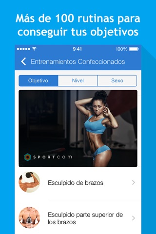 All-in Fitness: 1200 Exercises, Workouts, Calorie Counter, BMI calculator by Sport.com screenshot 3