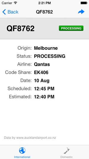 NZ Airport Flight Information(圖2)-速報App