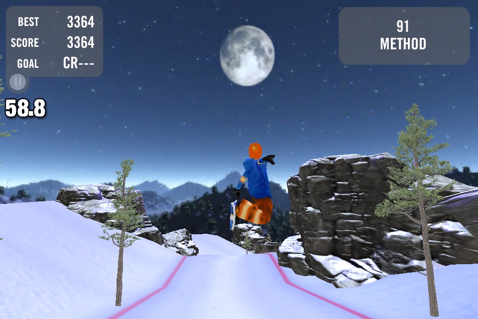 Crazy Snowboard Free screenshot 2