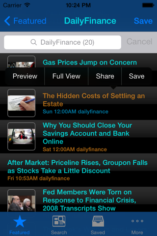 InoStockNews stock news screenshot 2