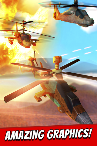 Helicopter Gunship Battle Flight Simulator Game 3D Free screenshot 3