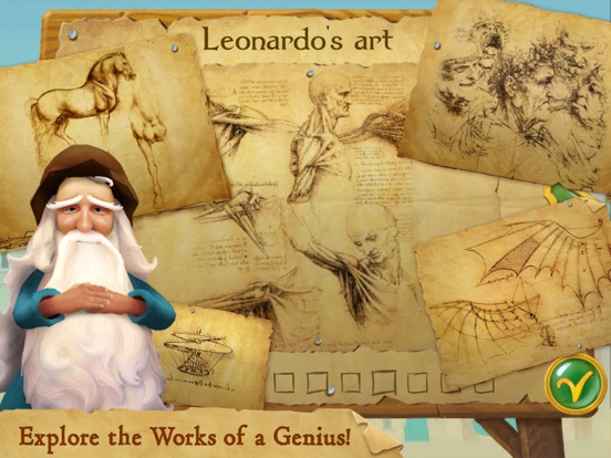 Leonardo’s Cat iPad app afbeelding 5