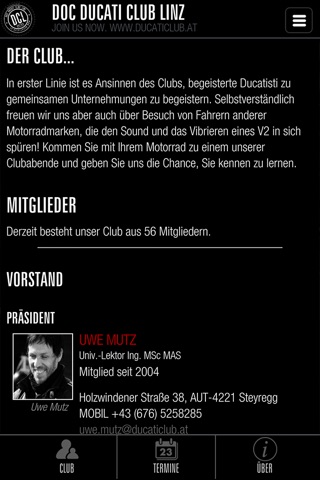Ducati Club Linz - Austria screenshot 2