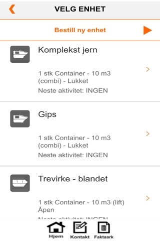 Norsk Gjenvinning - Portal screenshot 2