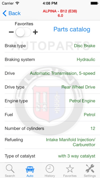 Autoparts for Alpina screenshot-4