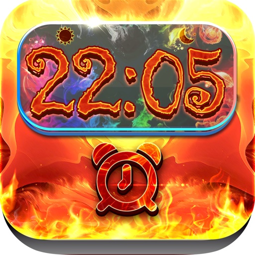 iClock – Fire & Flame : Alarm Clock Wallpapers , Frames & Quotes Maker For Pro icon