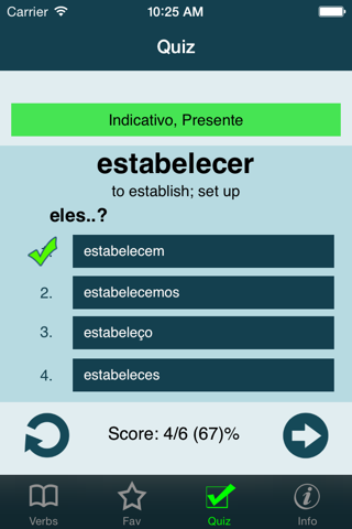 Portuguese Verbs + screenshot 4