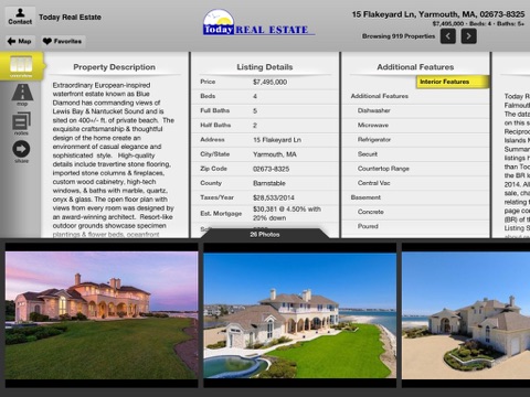 Today Real Estate Cape Cod for iPad screenshot 3