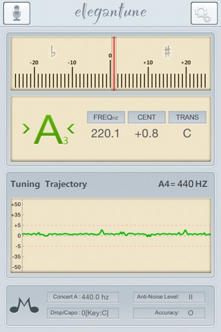 Elegantune Pro Chromatic Tuner screenshot 2