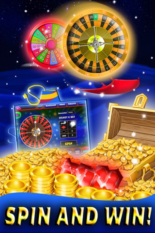 Aladdin Slot Classic 777! Best casino social slots game with blackjack area FREE screenshot 2