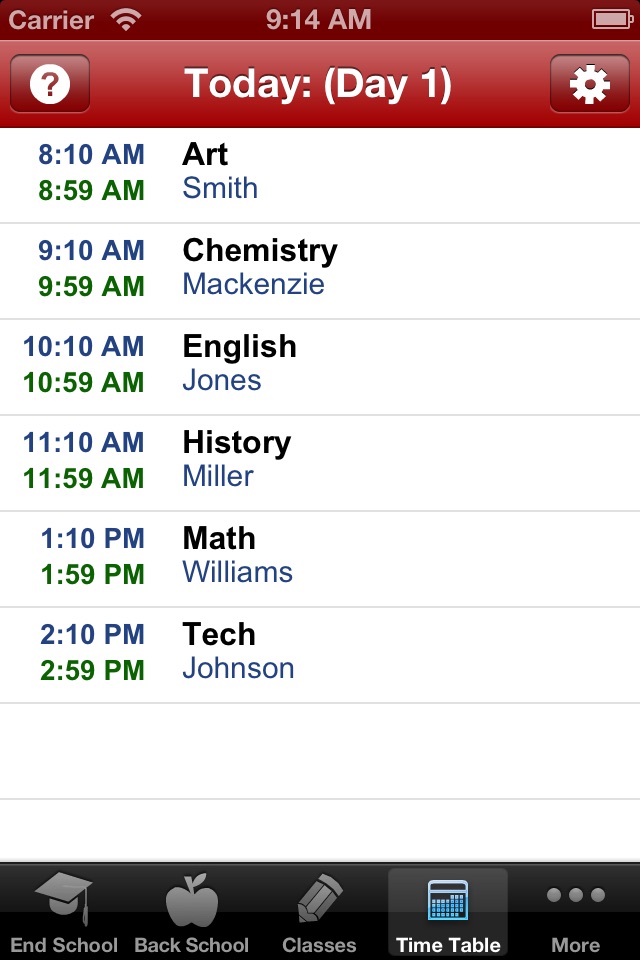 School Countdown - A Smart Class Timetable for Teacher and Student screenshot 2